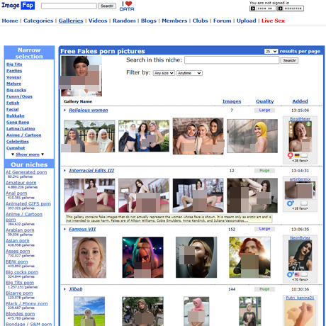 ImageFap Deepfake